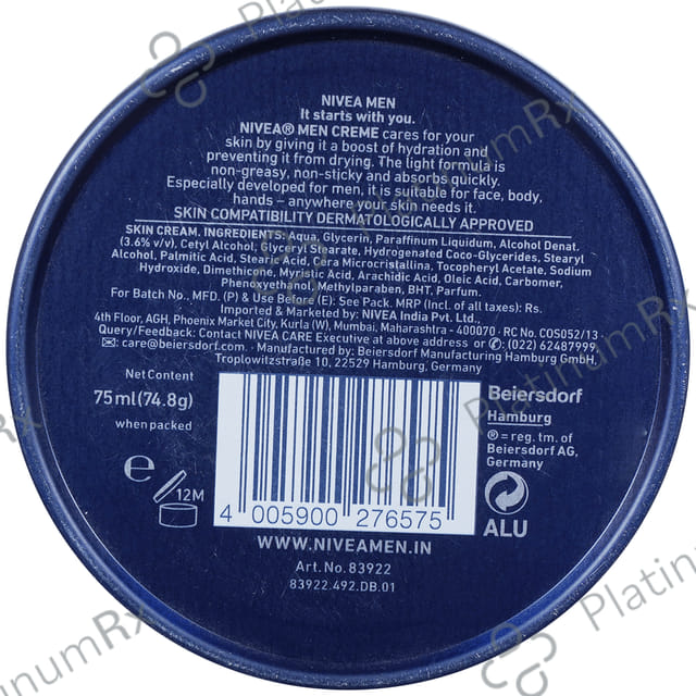 Nivea Men Moisturiser Creme for Face, Body & Hands