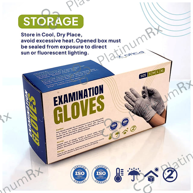 Otica Nitrile Powder Free Examintion Glove Small Blue