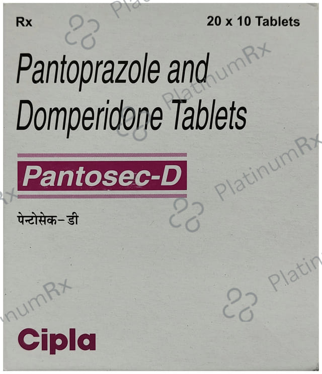 Pantosec D 10/40mg Tablet 10s