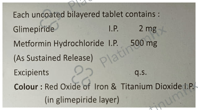 Bispride M 2mg/500mg Tablet SR 15s