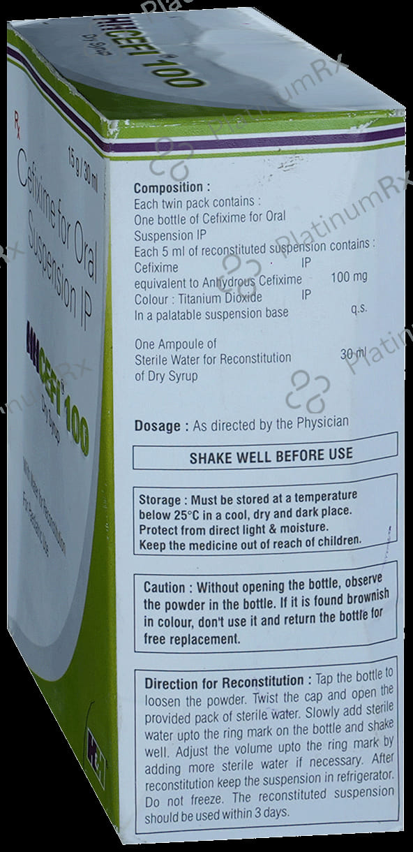 Hhcefi 100mg Dry Syrup 30ml