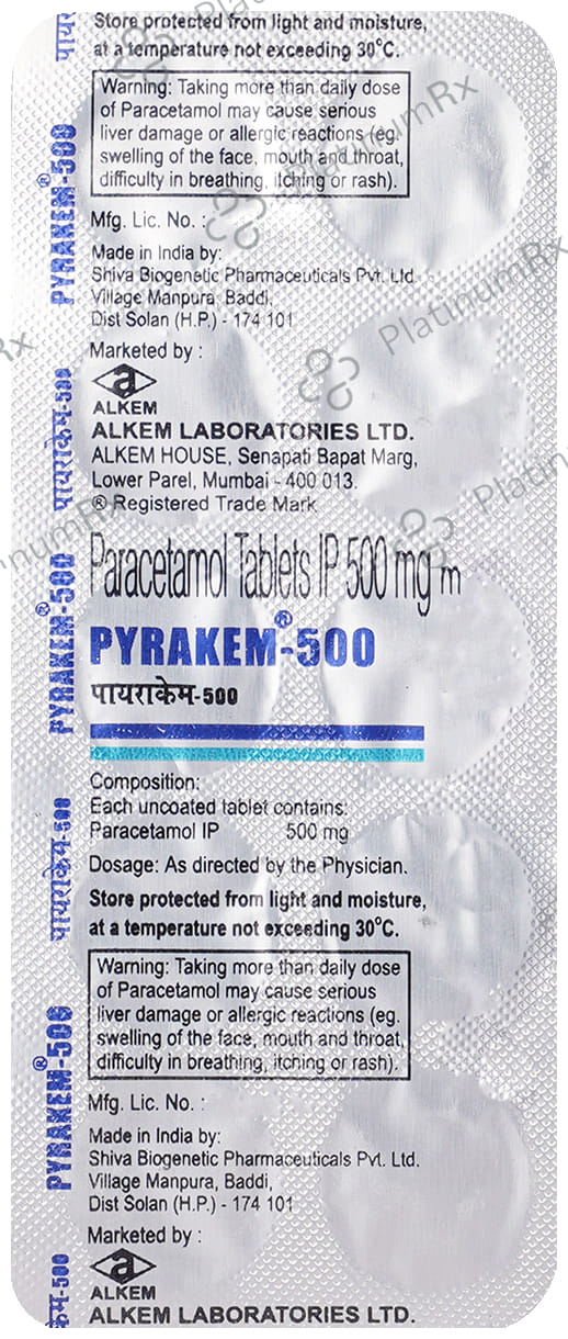 Pyrakem 500mg Tablet 10s