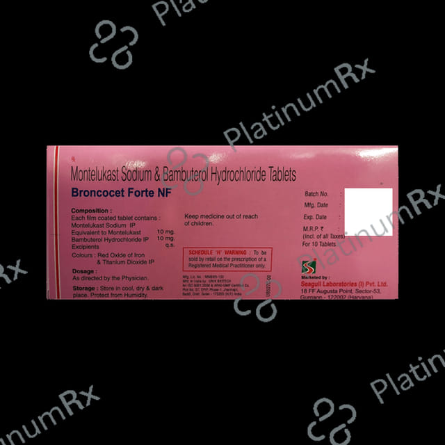 Broncocet Forte NF 10/10mg Tablet 10s