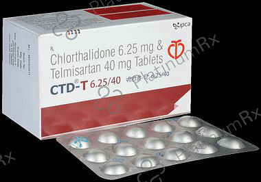 CTD T 40/6.25mg Tablet 15s