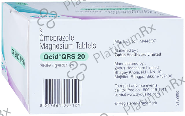 Ocid QRS 20mg Tablet 20s