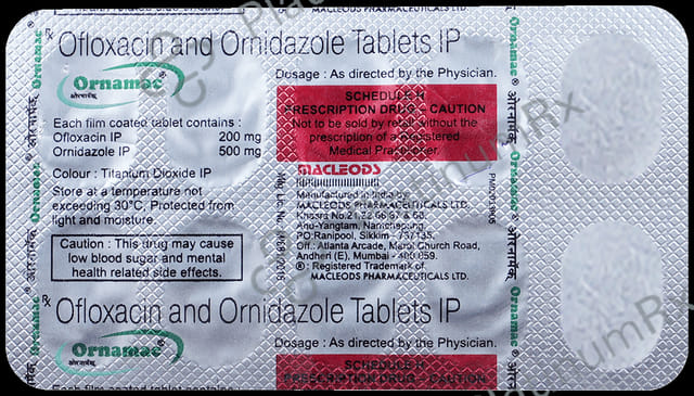 Ornamac 200/500mg Tablet 10s