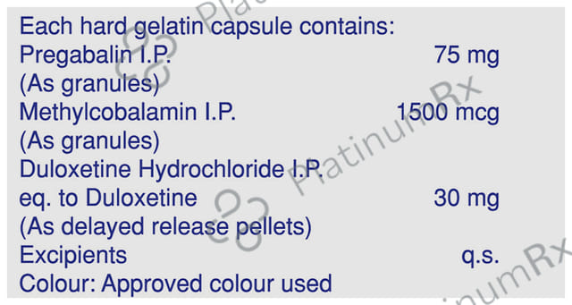 Pregeb DM 75/30mg Capsule 10s