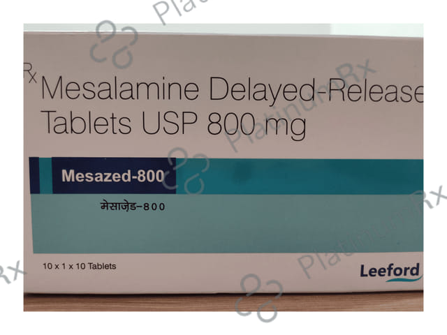 Mesazed 800mg Tablet DR 10s
