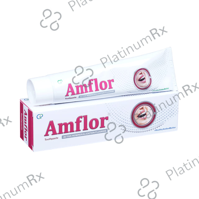 Amflor Toothpaste with Active Remineralisation Fluoride - For Healthy Gums & Strong Teeth