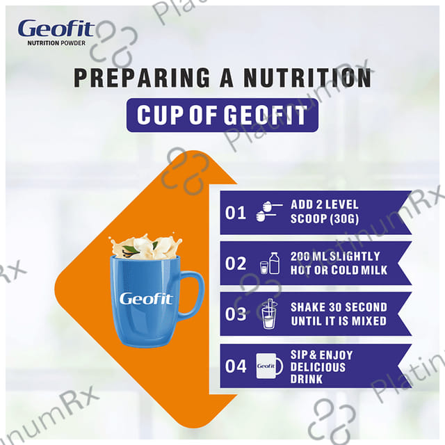 Geofit Nutrition Protein Powder with Vitamins & Minerals Vanilla