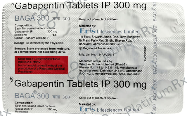 Baga 300mg Tablet 15s