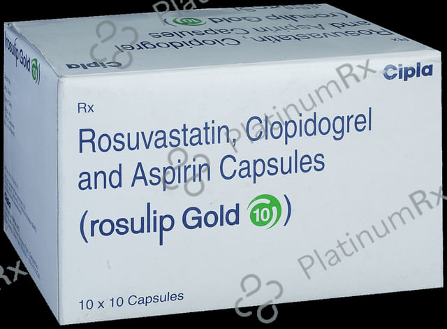 Rosulip Gold 10/75/75mg Capsule 10s