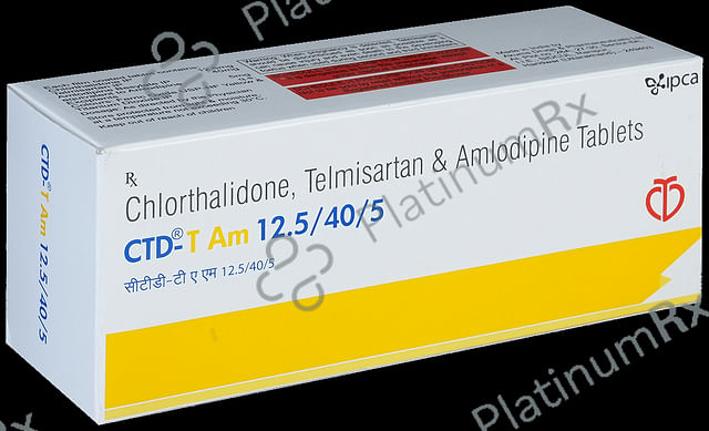 CTD T AM 12.5/40/5mg Tablet 10s