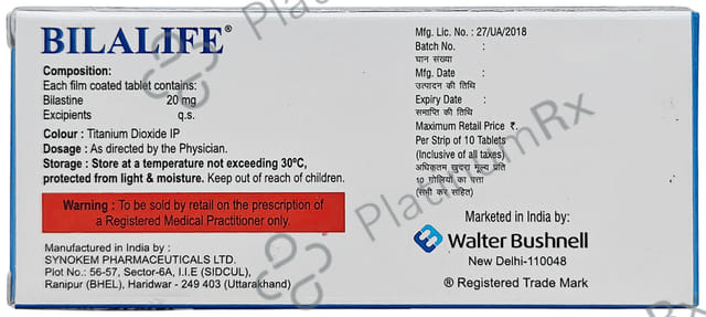 Bilalife 20mg Tablet 10s