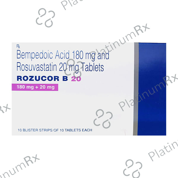 Rozucor B 180/20mg Tablet 10s