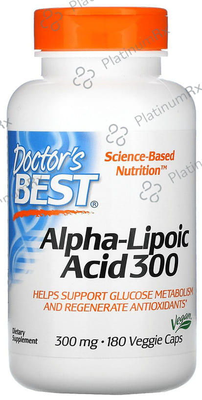 Doctor's Best Alpha-Lipoic Acid 300mg Veggie Capsule - Defends Against Free Radicals