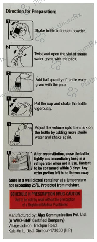 Moxirion CV Duo 400/57mg Dry Syrup Strawberry 30ml