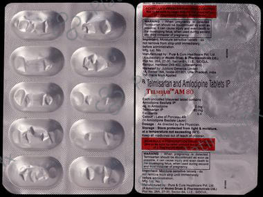 Telmijub AM 80mg Tablet 10s