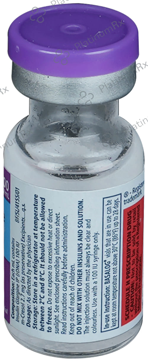 Basalog (100 IU/ml) (1*3ml Vial) Solution For Injection 3ml