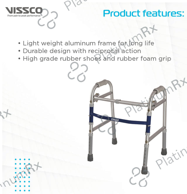 Vissco 3901 Champ Folding Walker-Child Universal Grey