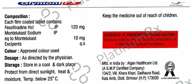 Glymont FX 120/10mg Tablet 10s