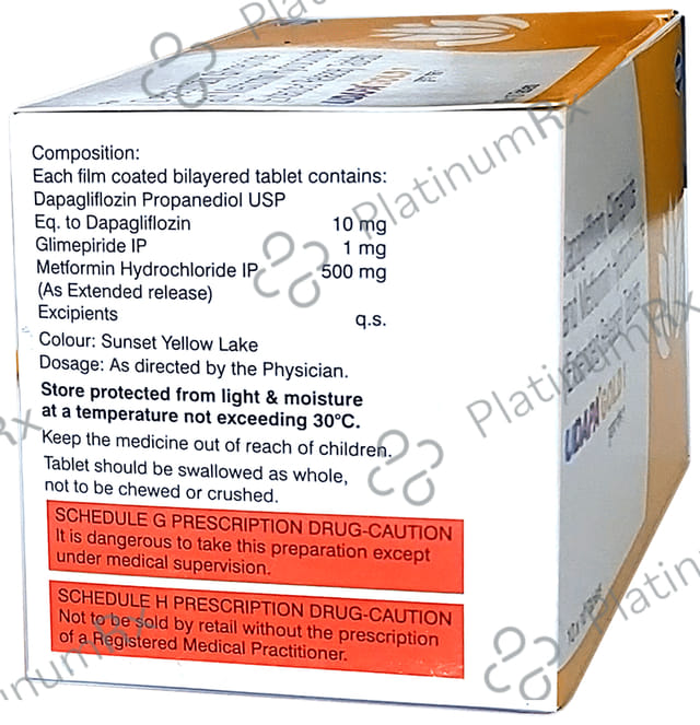 Udapa Gold 1/10/500mg Tablet 10s
