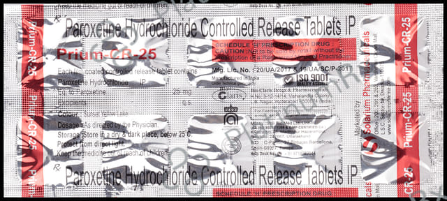 Prium 25mg Tablet CR