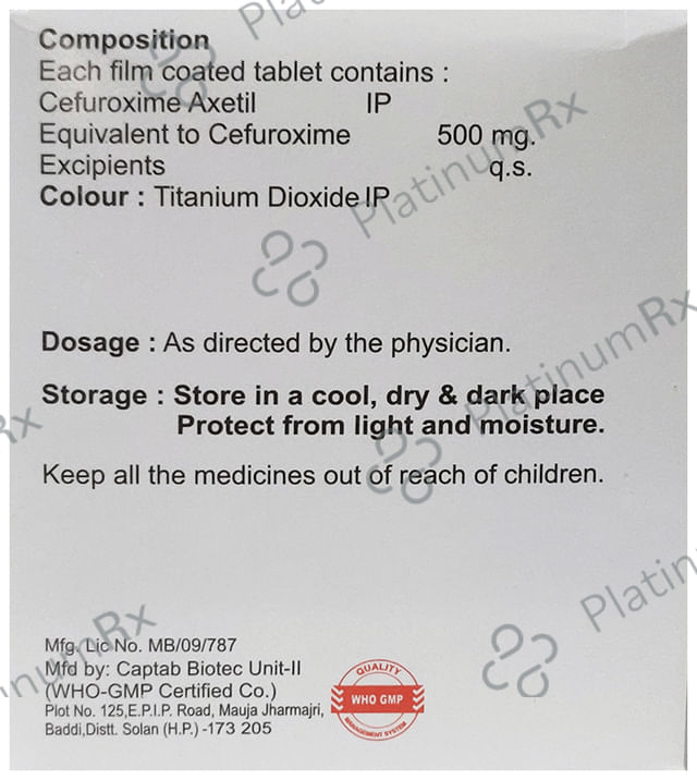 Sefta 500mg Tablet 10s