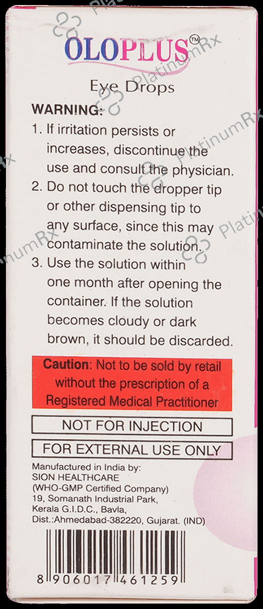 Oloplus 0.1% Eye Drop 5ml