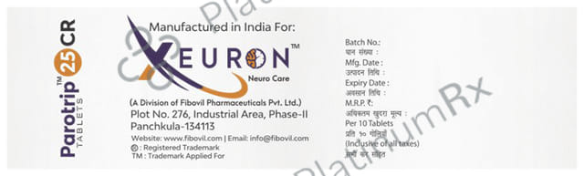 Parotrip 25mg CR Tablet 10s