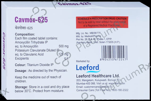 Cavmox 625mg Tablet 10s