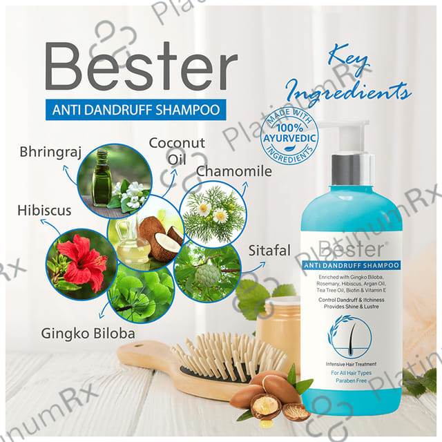 Bester Anti Dandruff Shampoo (300ml Each) 1 Bottle