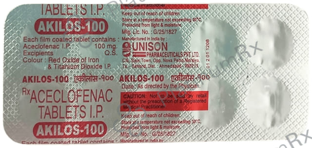 Akilos 100mg Tablet 10s