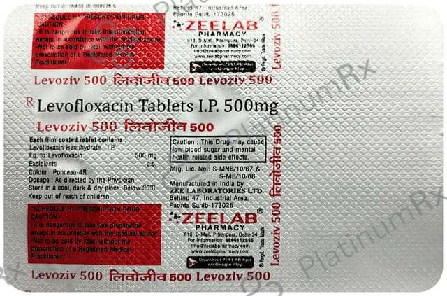 Levoziv 500mg Tablet 5s