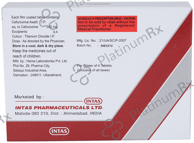 Ceroxitum 500mg Tablet 4s