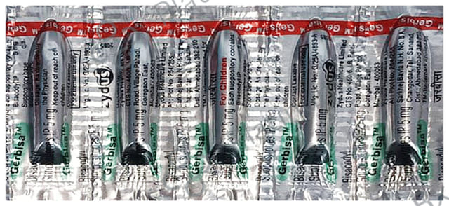 Gerbisa 5mg Children Suppository 5s