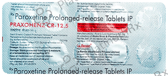 Praxohenz CR 12.5mg Tablet 10s