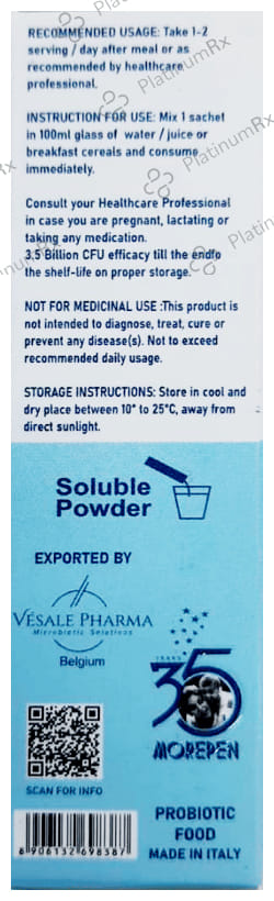 Dr Morepen Great Gut Pre & Probiotic Laxative Sachet (5gm Each)