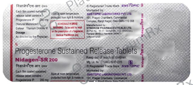 Nidagen SR 200mg Tablet 10s