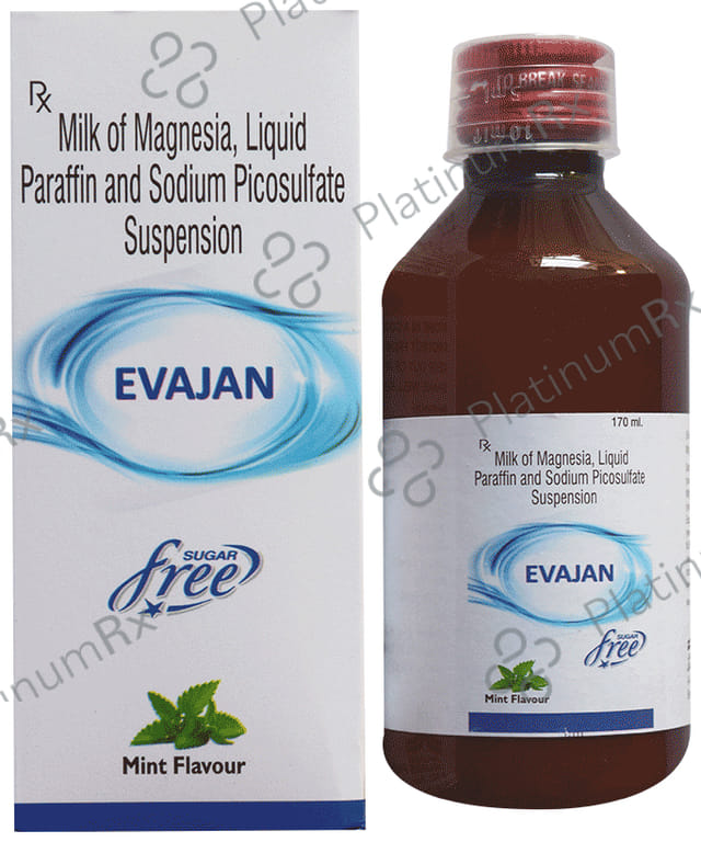 Evajan Oral Suspension Mint Sugar Free