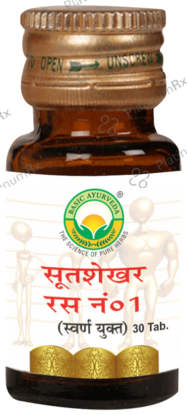 Basic Ayurveda Sutshekhar Ras No.1 (with Gold) Tablet 30 tablets