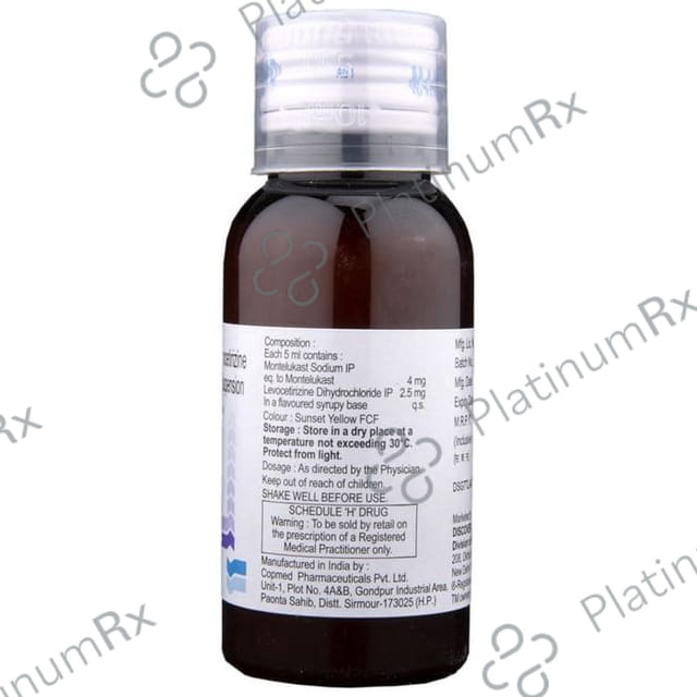 Monticope 2.5/4mg Oral Suspension 30ml