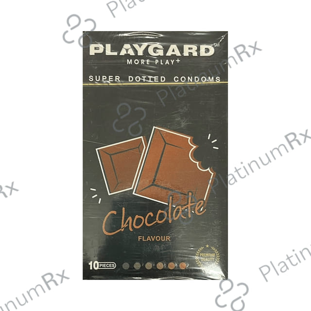 Playgard More Play + Super Chocolate Dotted Condom 10s