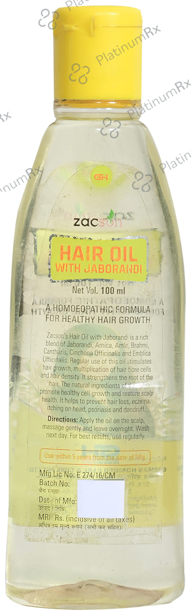 Zacson Hair Oil with Jaborandi 100 ml