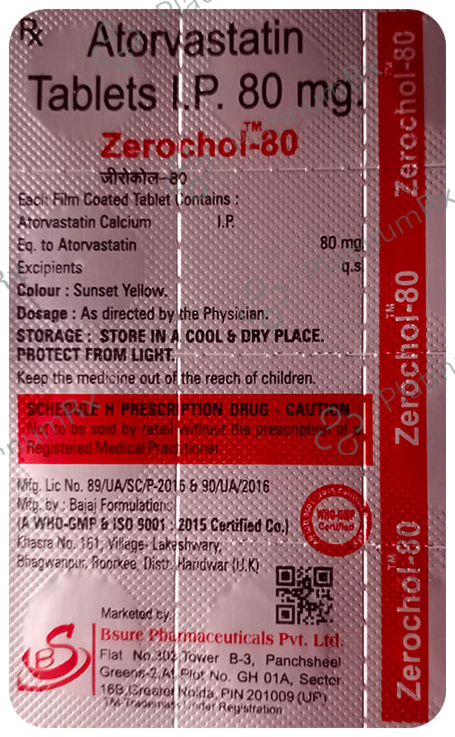 Zerochol 80 Tablet