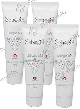 Sebogel Salicylic Acid & Nicotinamide Gel (30gm Each) 4 Tube
