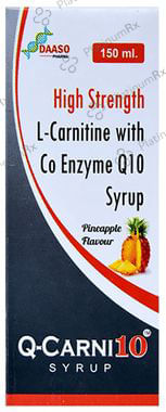 Q Carni 10 Syrup Pineapple 150ml