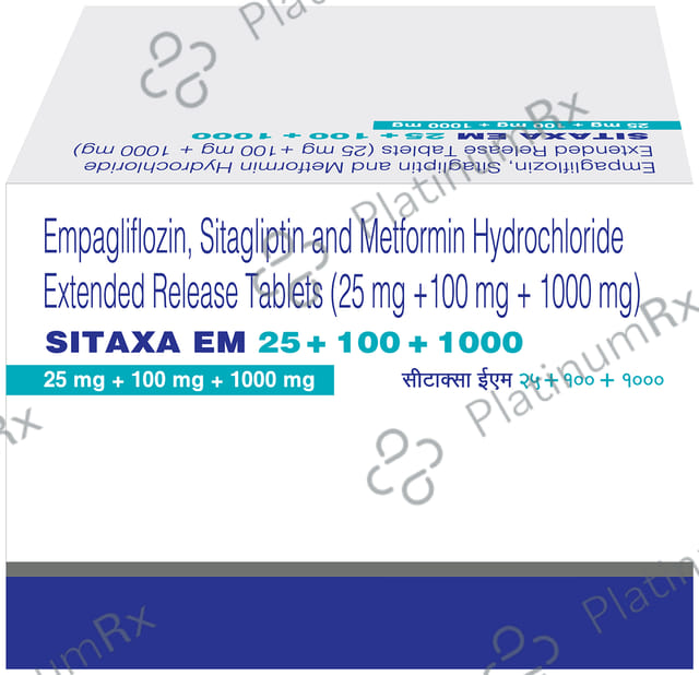 Sitaxa EM 25/100/1000mg Tablet 10s