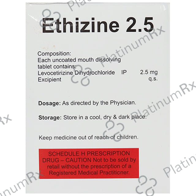 Ethizine 2.5 Tablet MD