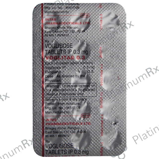 Voglitab 0.3mg Tablet 15s